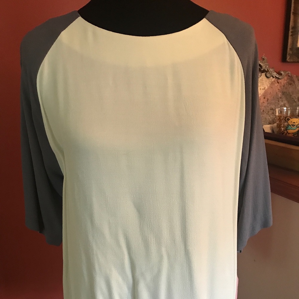 Topshop new with tags color block shirt size 8